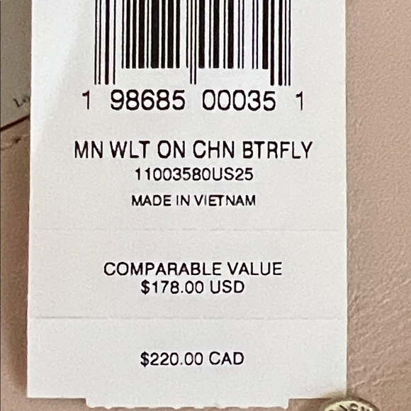 Coach Pink Embellished Butterfly Mini Crossbody NWT - Picture 10 of 16